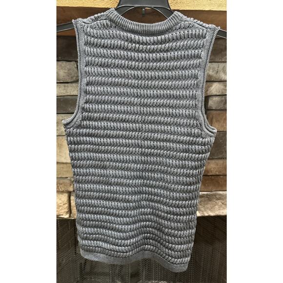 Women’s THEORY Gray Sleeveless Sweater Vest Size S *B4 - Picture 3 of 4